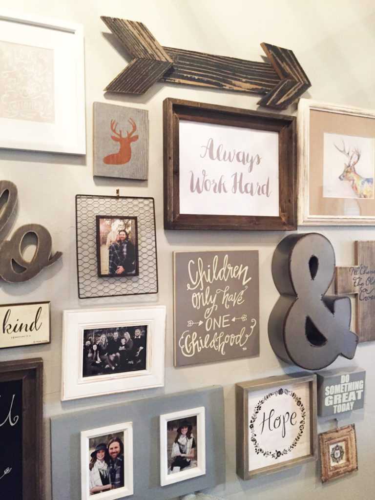 How To Create A Gallery Wall in Your Home, A Blissful Nest