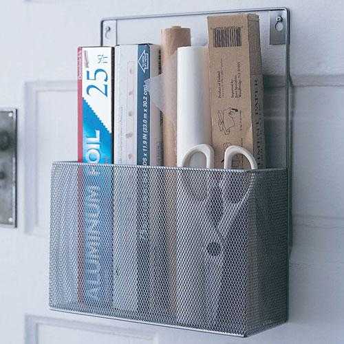 Mesh Wall Mount Pantry Caddy and Wrap Rack - Wayfair, Top 30 Organization Products 