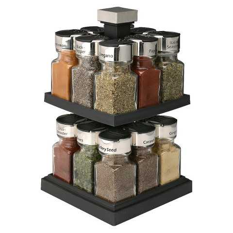 Olde Thompson Square Rotating Spice Rack with Jars - Target, Top 30 Organization Products