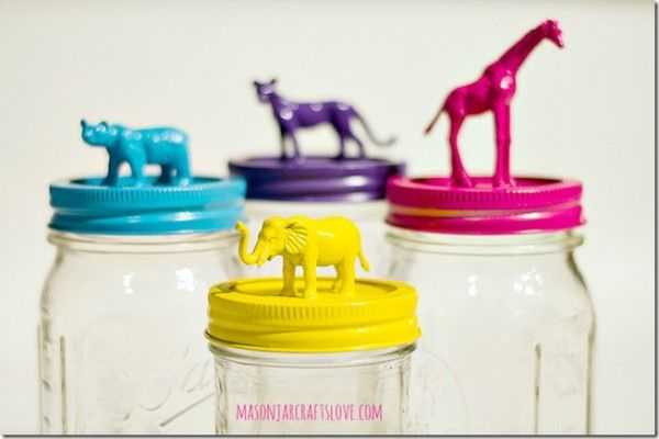Animal Topped Mason Jars, 20 Ways to Use Mason Jars 
