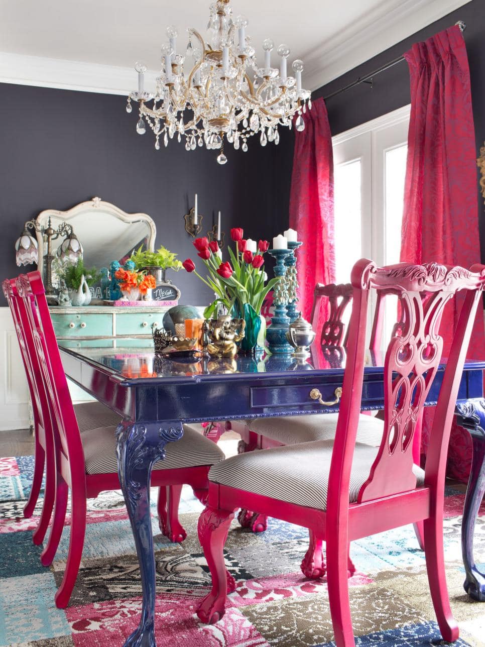 Do you love hot pink but don’t know how to add it into your home decor? We’ve got design tips just for you on hot to use hot pink in your home and paint colors to choose from. Check out A Blissful Nest for more details. https://ablissfulnest.com/ #designtips #interiordesign #pinkroom #paintcolor 