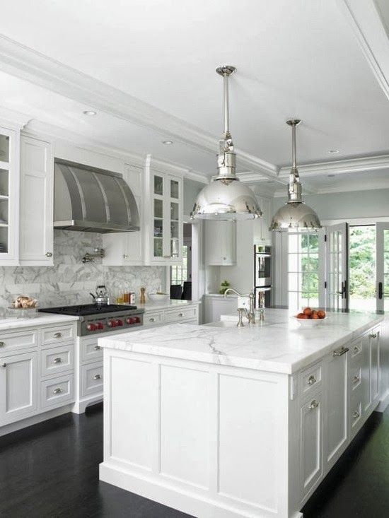 Insanely Gorgeous All White Kitchens - Happy Haute Home