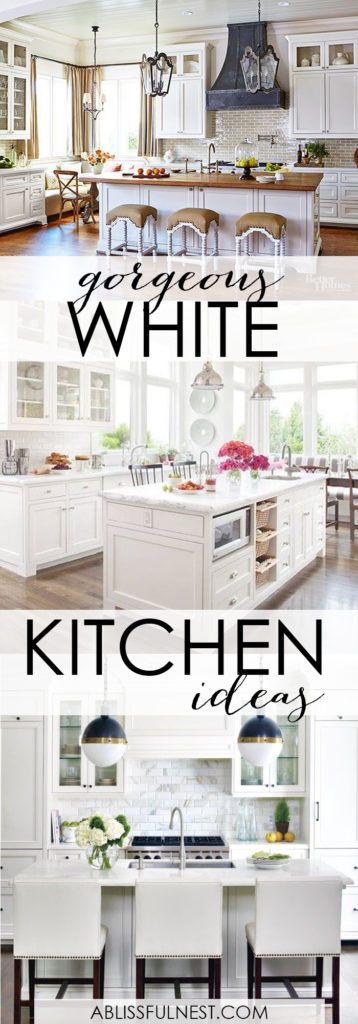 Gorgeous White Kitchen Ideas - Modern, Farmhouse, Coastal Kitchens