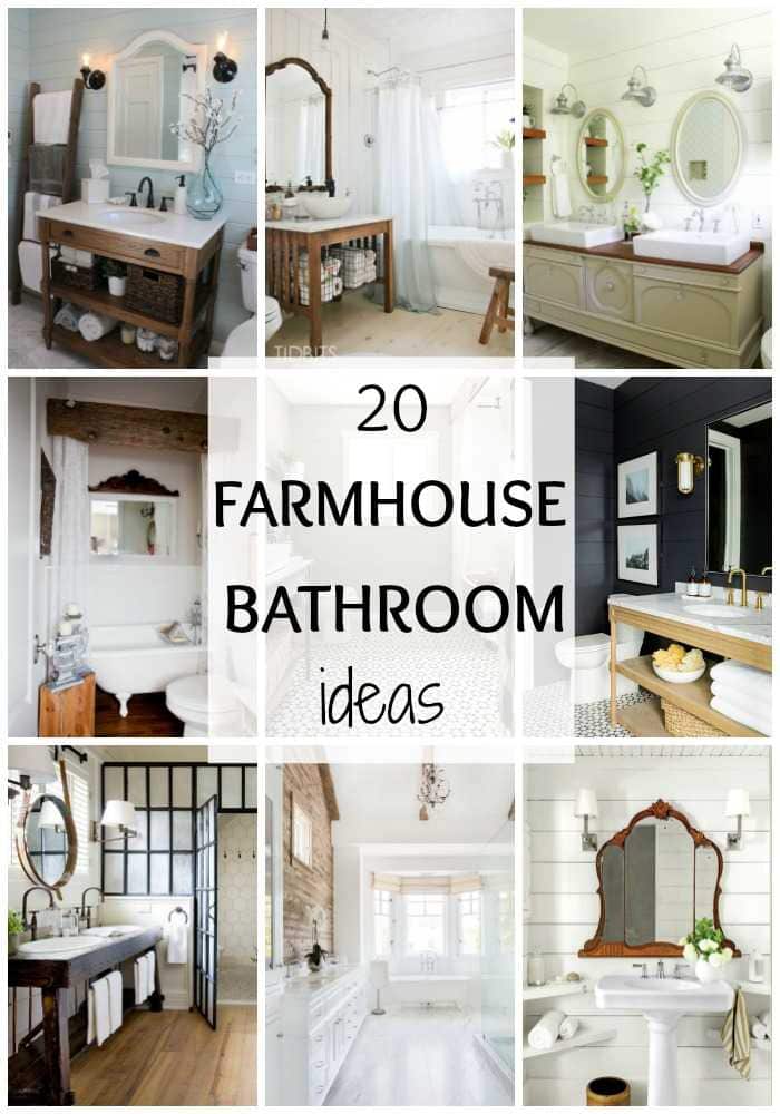 20 Best Farmhouse  Bathrooms  to Get That Fixer Upper Style 