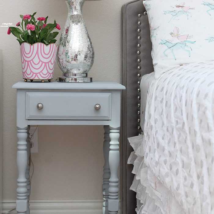 DIY Nightstand Makeover Using Chalk Spray Paint