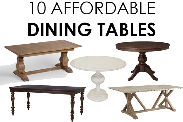 I cannot believe all these dining tables are so affordable! This is such a great round up of dining tables from farmhouse style to a more transitional look. More on https://ablissfulnest.com/ #diningroom #diningtable #designtips #homedecor #diningroomideas