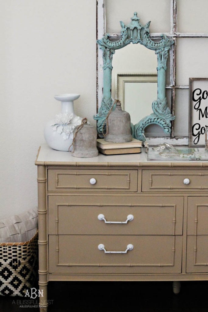 Simple Chalk Furniture Paint Dresser Tutorial with Just A Few Steps