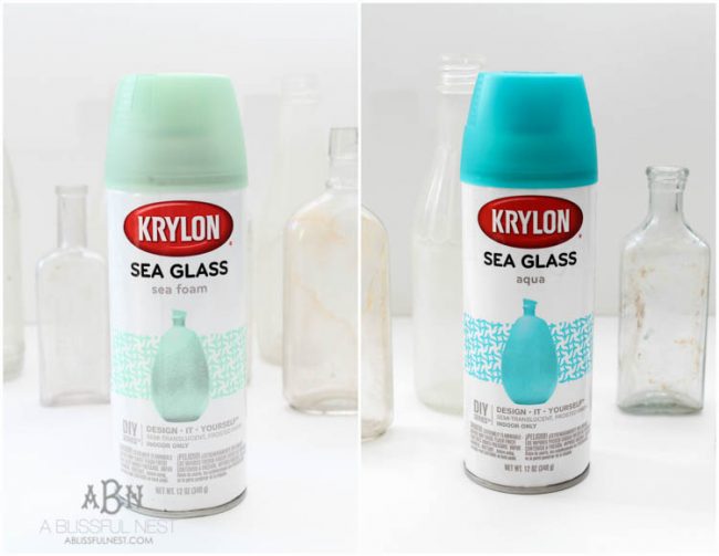 How to Make DIY Sea Glass Bottles Tutorial for Coastal Decor