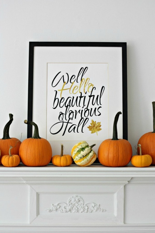 Well Hello Fall Nest of Posies, 30 Free Fall Printables 