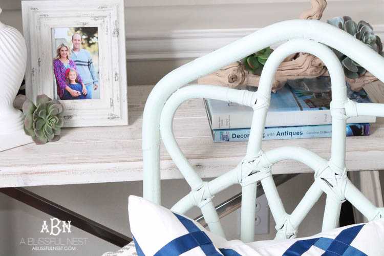 Get these simple and easy steps for this gorgeous chalk furniture paint tutorial from A Blissful Nest. An amazing transformation on a flea market piece! https://ablissfulnest.com/ #chalkpaint #chalkfurniturepaint 