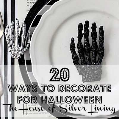 Get 20 tips on how to decorate for Halloween from some of the top home bloggers! These tips are amazing! https://ablissfulnest.com/ #halloweendecor #halloweendecorating