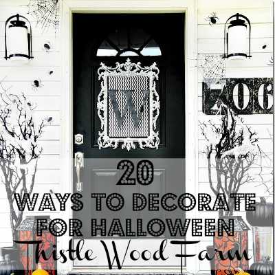 Get 20 tips on how to decorate for Halloween from some of the top home bloggers! These tips are amazing! https://ablissfulnest.com/ #halloweendecor #halloweendecorating