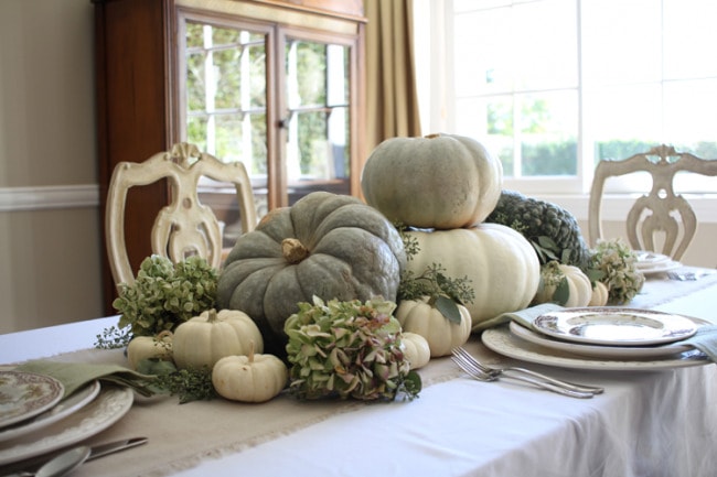 A Gorgeous Neutral Fall Tablescape - A Blissful Nest