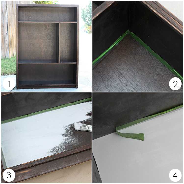Got an old bookcase that needs to be updated? Checkout how this bookcase went from boring to fabulous with just a few easy steps! See more on https://ablissfulnest.com/ #bookcasemakeover #diybookcase #chalkfurniturepaint