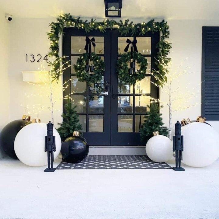 Image for Black + White Christmas Porch