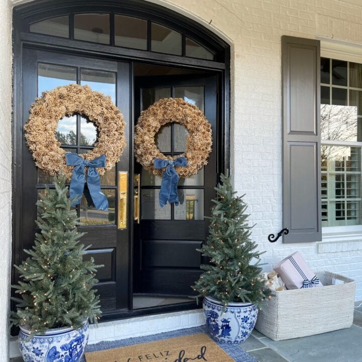 Image for Blue + White Christmas Porch