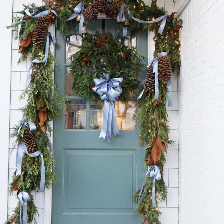 Image for Blue Ribbon + Pinecone Accents