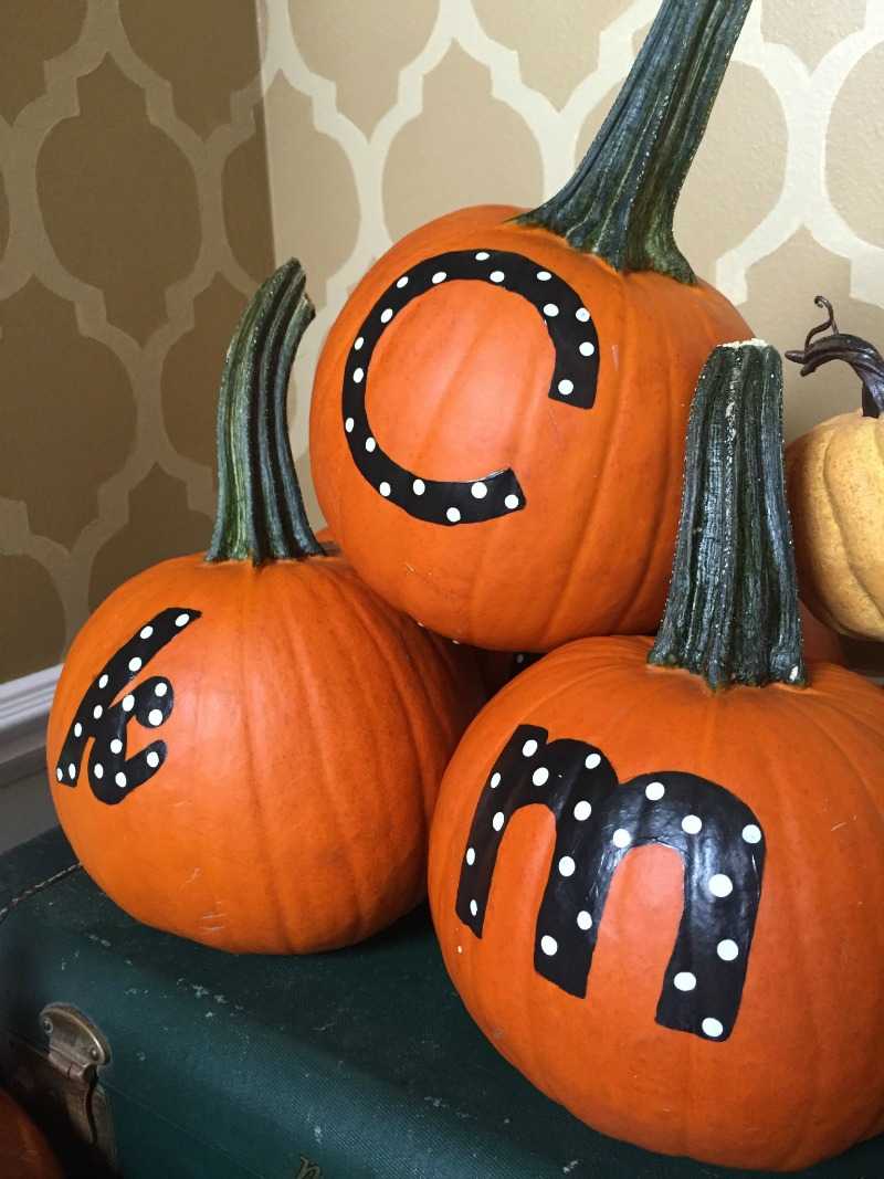 Personalized Thanksgiving Pumpkins