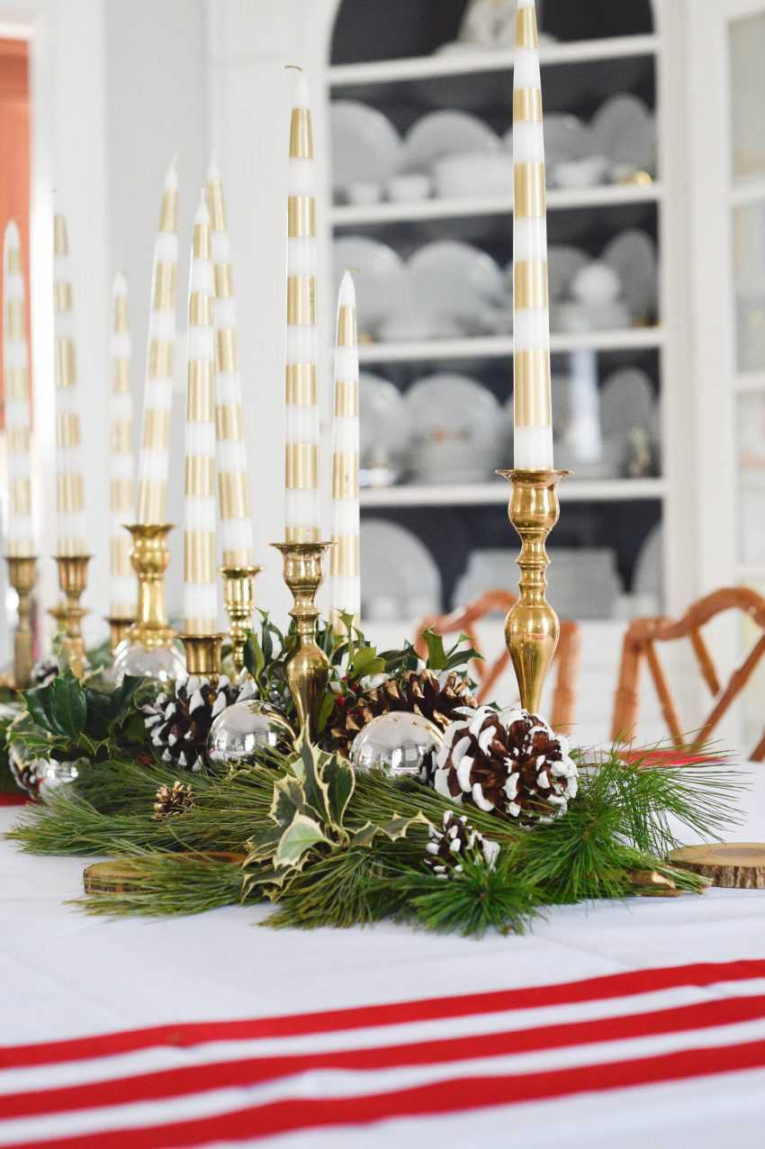 Here are some amazing tips to create the most beautiful budget Christmas Tablescape. You are going to wow your guests! See it all on https://ablissfulnest.com// #Christmas #BudgetDecor #ChristmasTablescape