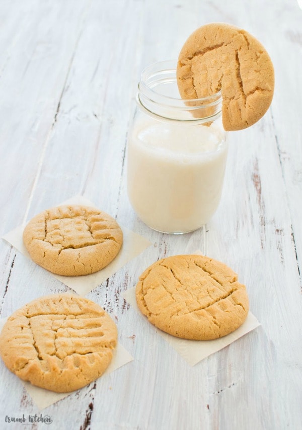 Classic Soft Baked Peanut Butter Cookies, 30 Delicious Christmas Cookie Recipes via A Blissful Nest