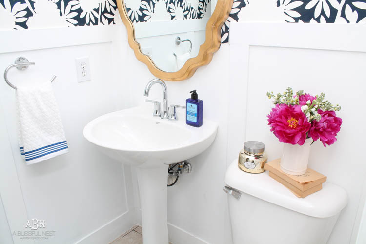 Powder Bathroom Makeover Reveal