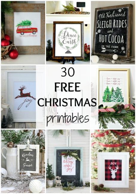 30 Free Christmas Printables to Download Now! - A Blissful Nest