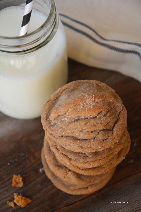 Soft and Chewy Ginger Molasses Cookies, 30 Delicious Christmas Cookie Recipes via A Blissful Nest