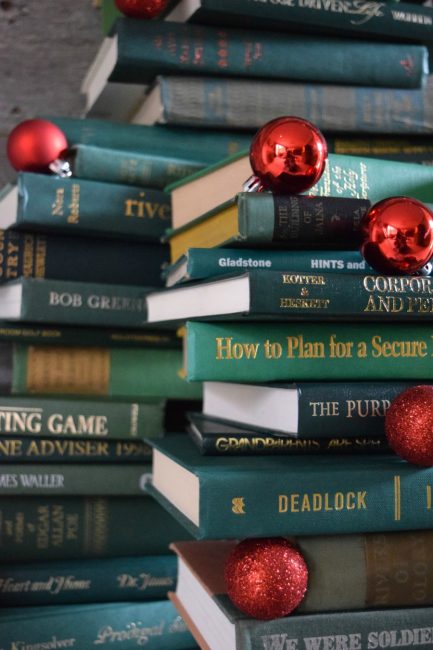 Vintage Book Christmas Tree - A Blissful Nest