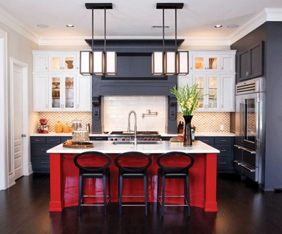 Do you love the color red but don’t know how to add it into your home decor? We’ve got design tips just for you on how to use red in your home and paint colors to choose from. Check out A Blissful Nest for more details. https://ablissfulnest.com/ #designtips #interiordesign #reddecor #paintcolor #redpaintcolor