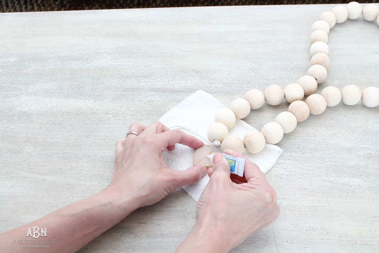 DIY Farmhouse Wood Prayer Beads Tutorial to Add Farmhouse Style to