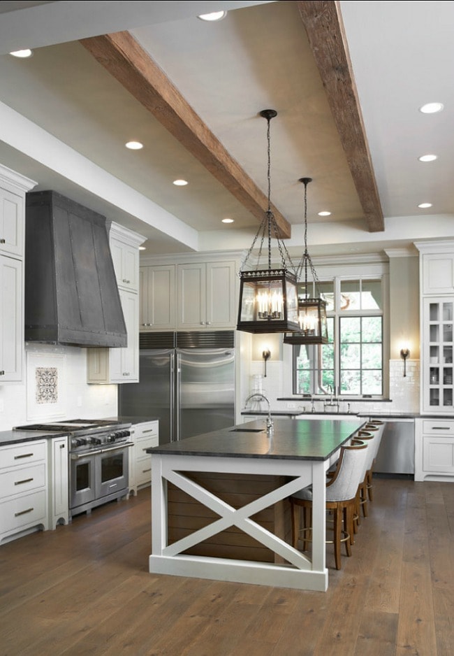 Minimalist Modern Farmhouse Kitchen Ideas Pinterest for Large Space