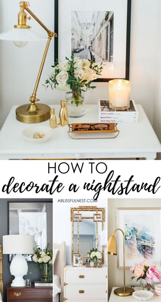 How to Style Your Nightstand What every nightstand should have