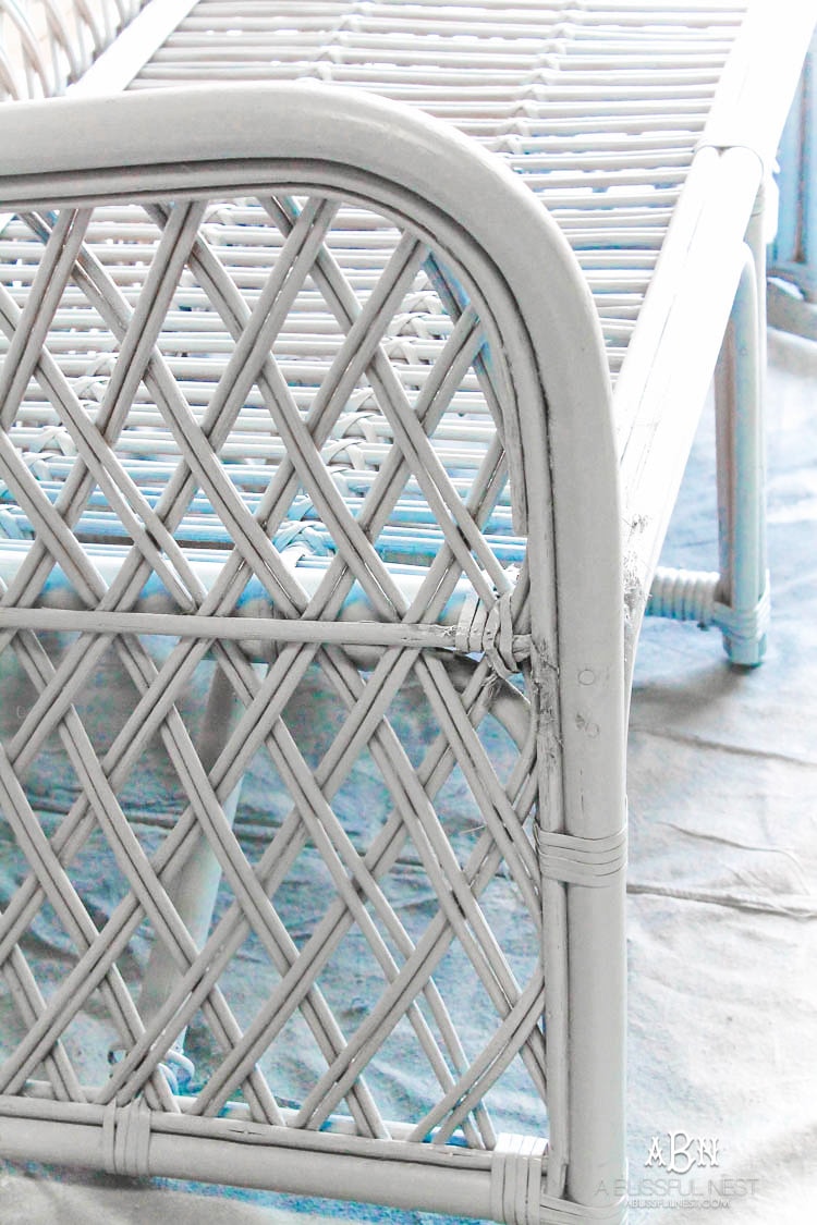 This is such an amazing transformation on this DIY rattan bench makeover! I love the new Devine paint colors from Target!! #ad #DevineTargetStyle