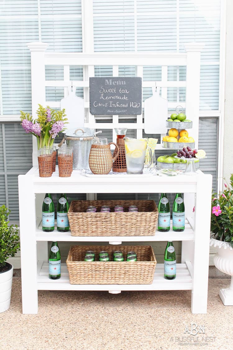 How to Make an Outdoor Drink Station