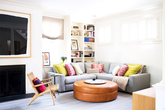 Create a family friendly living room that is still stylish yet kid friendly, head over to https://ablissfulnest.com/ for all the tips! #interiors #livingrooms #kidspaces