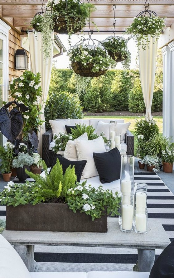 These are 20 Gorgeous Backyard ideas to inspire you to get yours ready for the season! See more on https://ablissfulnest.com/ #backyard #patio #designtips