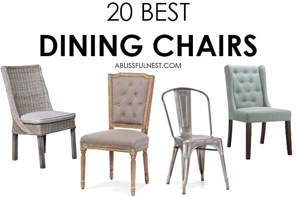 This is the best selection of gorgeous dining chairs that are affordable!