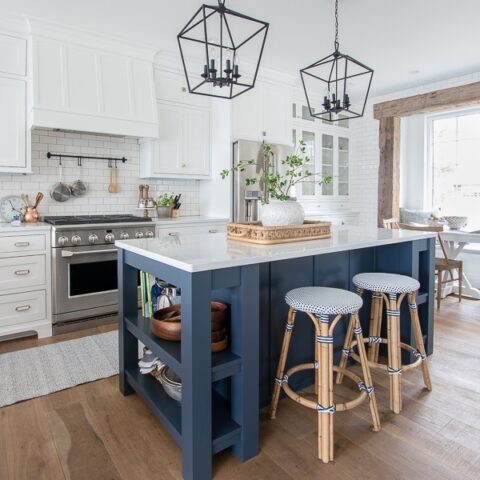 Image for Navy Kitchen Island