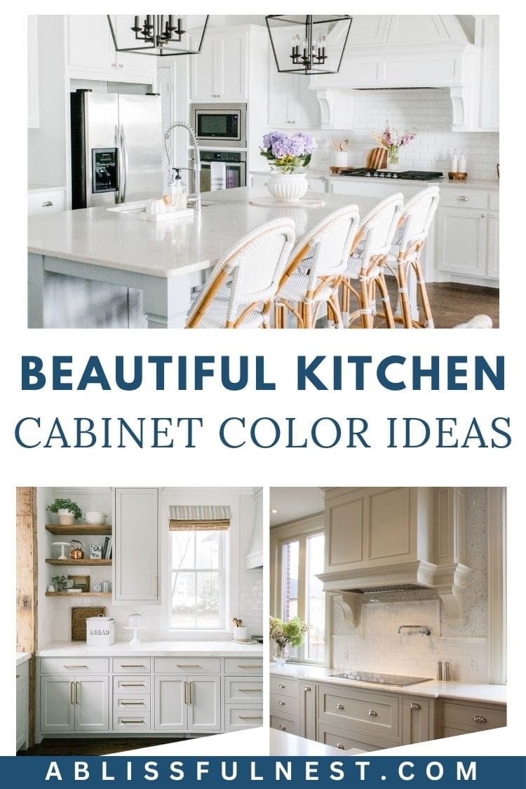 Beautiful Kitchen Cabinet Color Ideas | A Blissful Nest