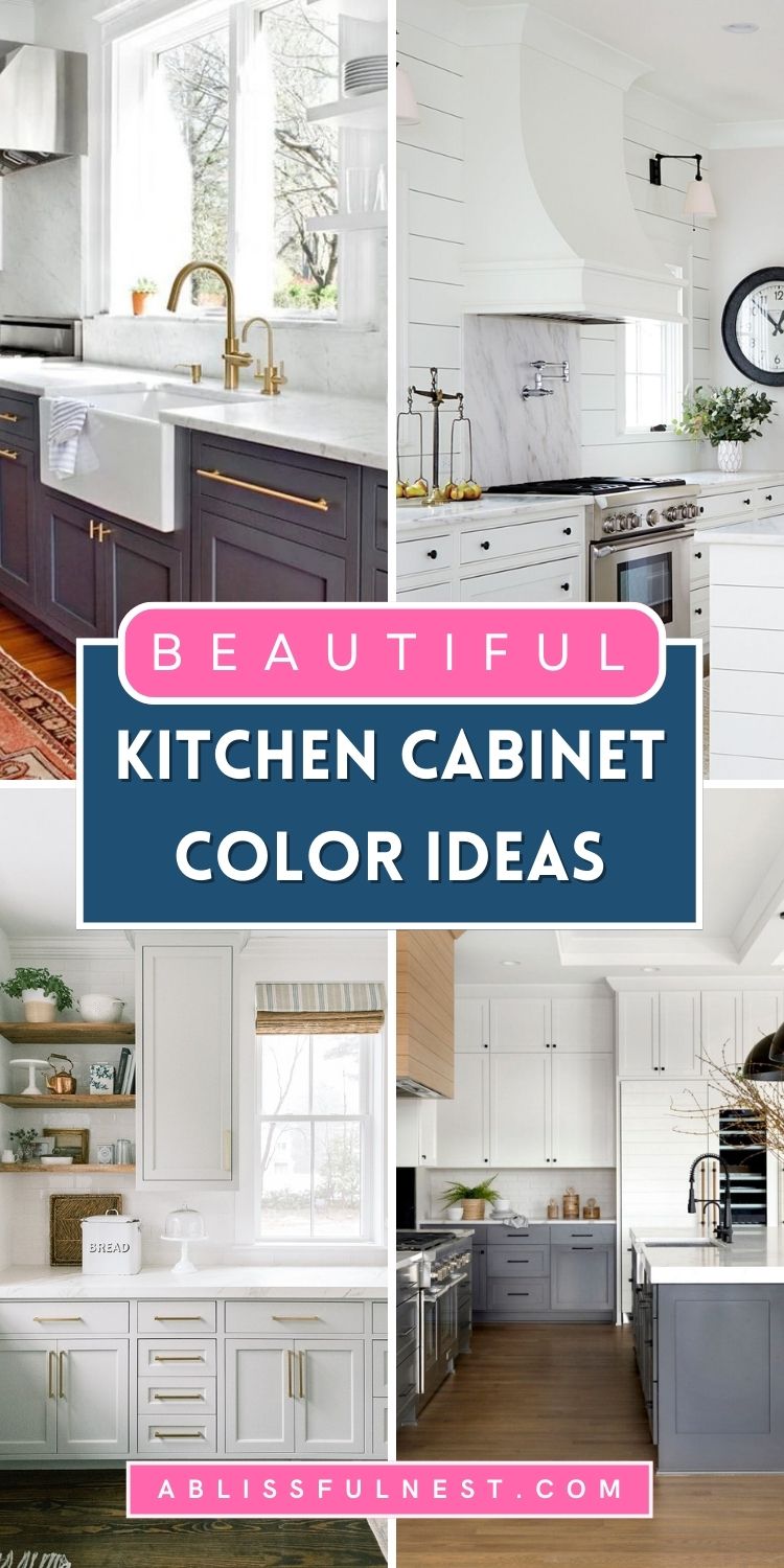 Beautiful Kitchen Cabinet Color Ideas | A Blissful Nest