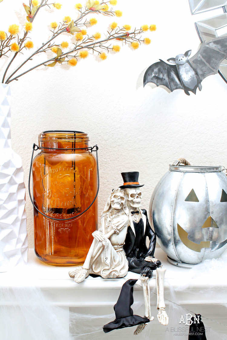 Halloween Mantle Ideas + Tips For A Spooky Display