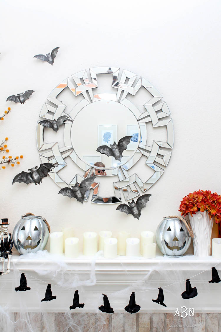 5 tried and true Halloween mantle ideas for a timeless spooky display! #halloween #halloweenideas #halloweendecor #ad #TuesdayMorning