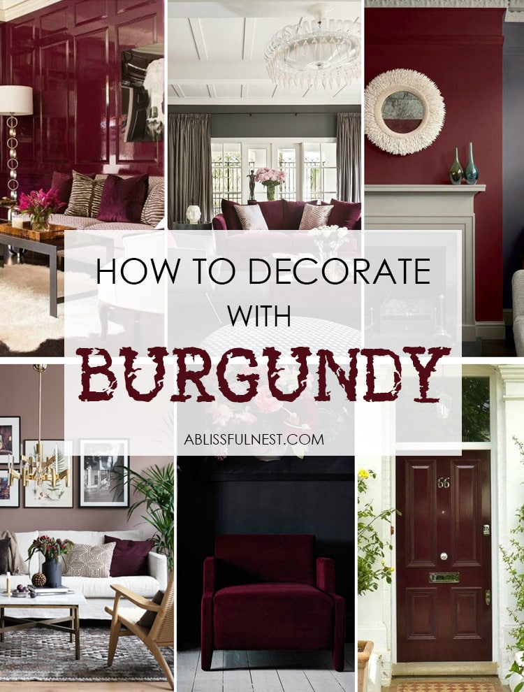 How To Decorate With Burdy Design, Maroon Dining Room Chairs