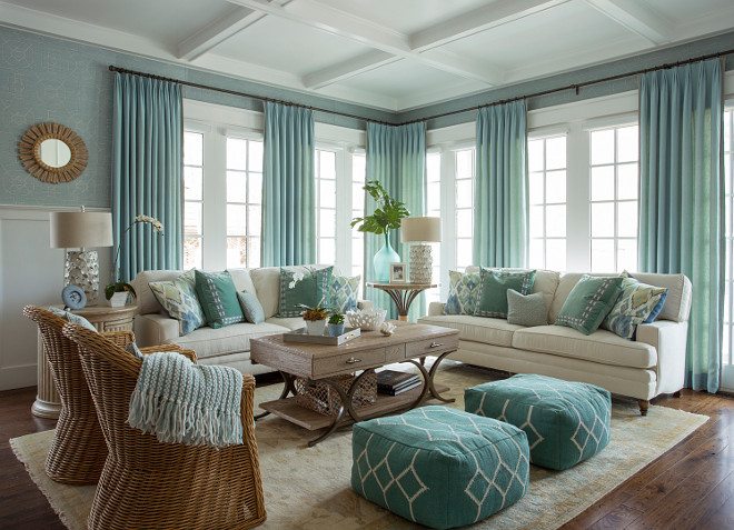 How To Decorate With Turquoise 5 Design Tips A Blissful Nest - Turquoise Living Room Decor Ideas