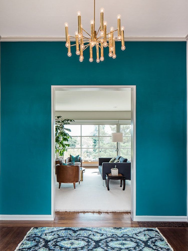 How To Decorate With Turquoise 5 Design Tips A Blissful Nest - Turquoise Paint Colors For Living Room