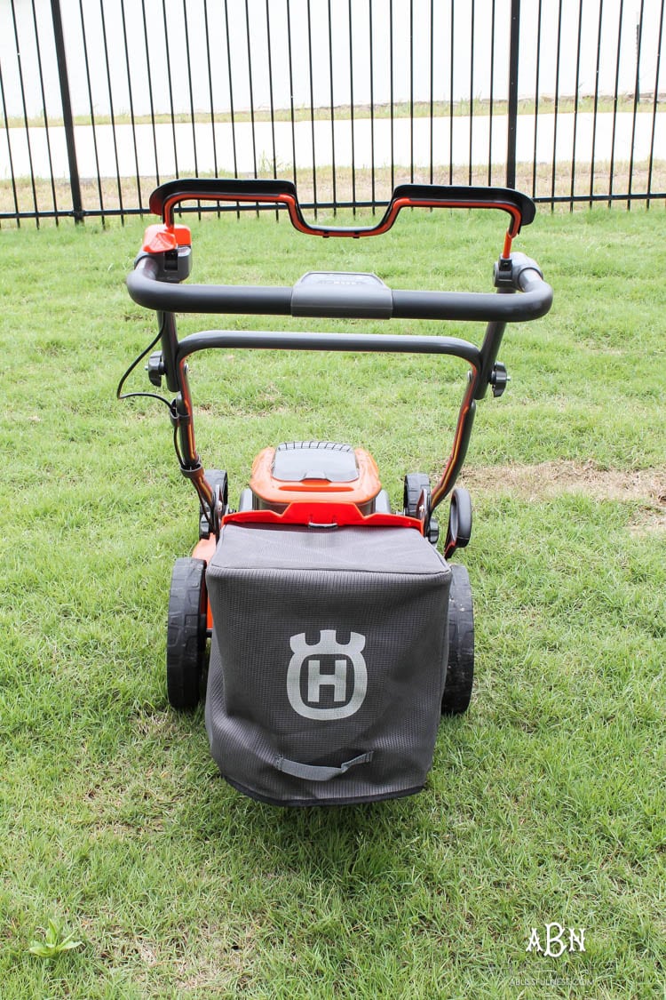 There are many tips + tricks to getting your lawn looking great for the spring season! #ad #husqvarna