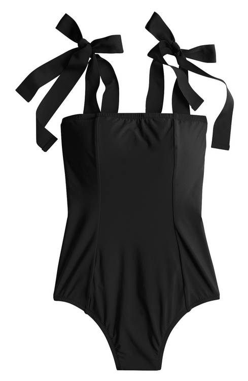 Love the cute ties on this swimsuit!