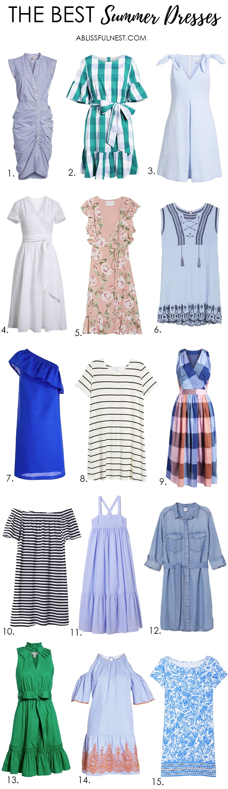 These are the best summer dress and many are on sale! #summerdresses #summeroutfit #outfitideas