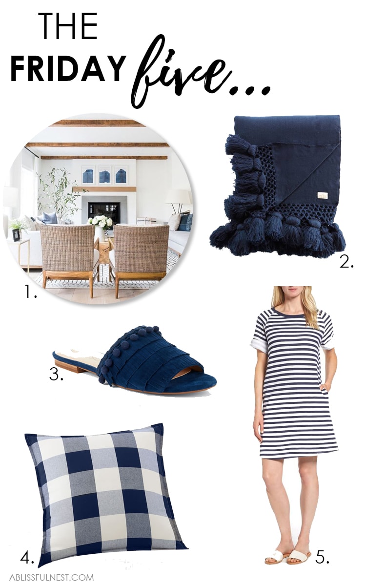 These are 5 things that have caught my eye this week in home design, fashion and entertaining!