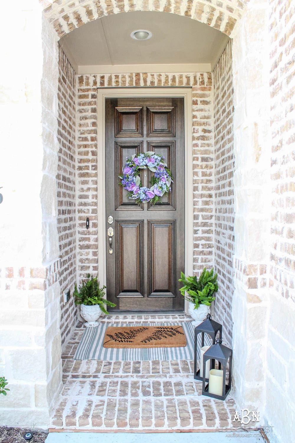 My Summer Front Porch + Entryway Reveal - A Blissful Nest